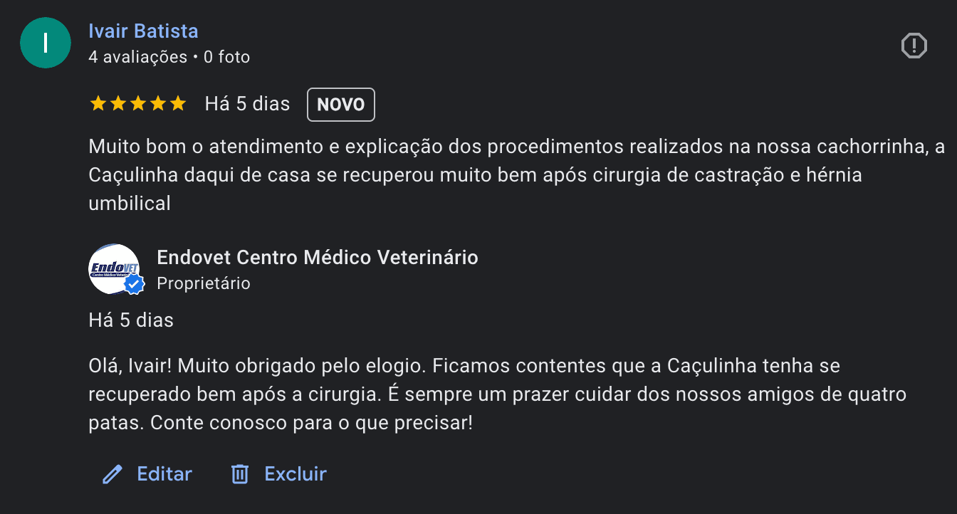 Case de reputacao online com resposta rapida da Review Pro para comentario no Google Business Profile