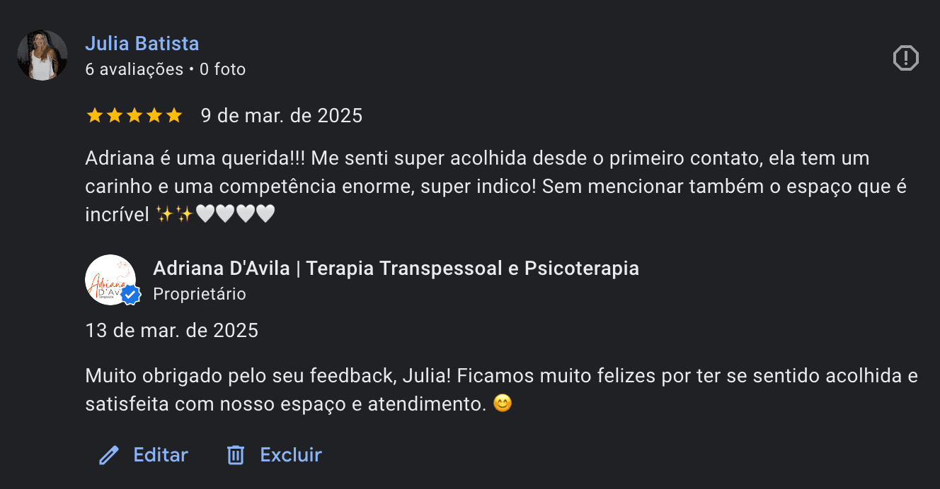 Empresa com perfil ativo no Google e respostas automaticas de avaliacao geradas pela Review Pro